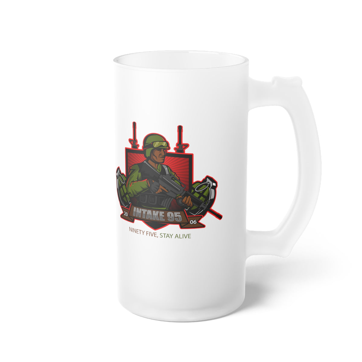 Frosted Glass Beer Mug
