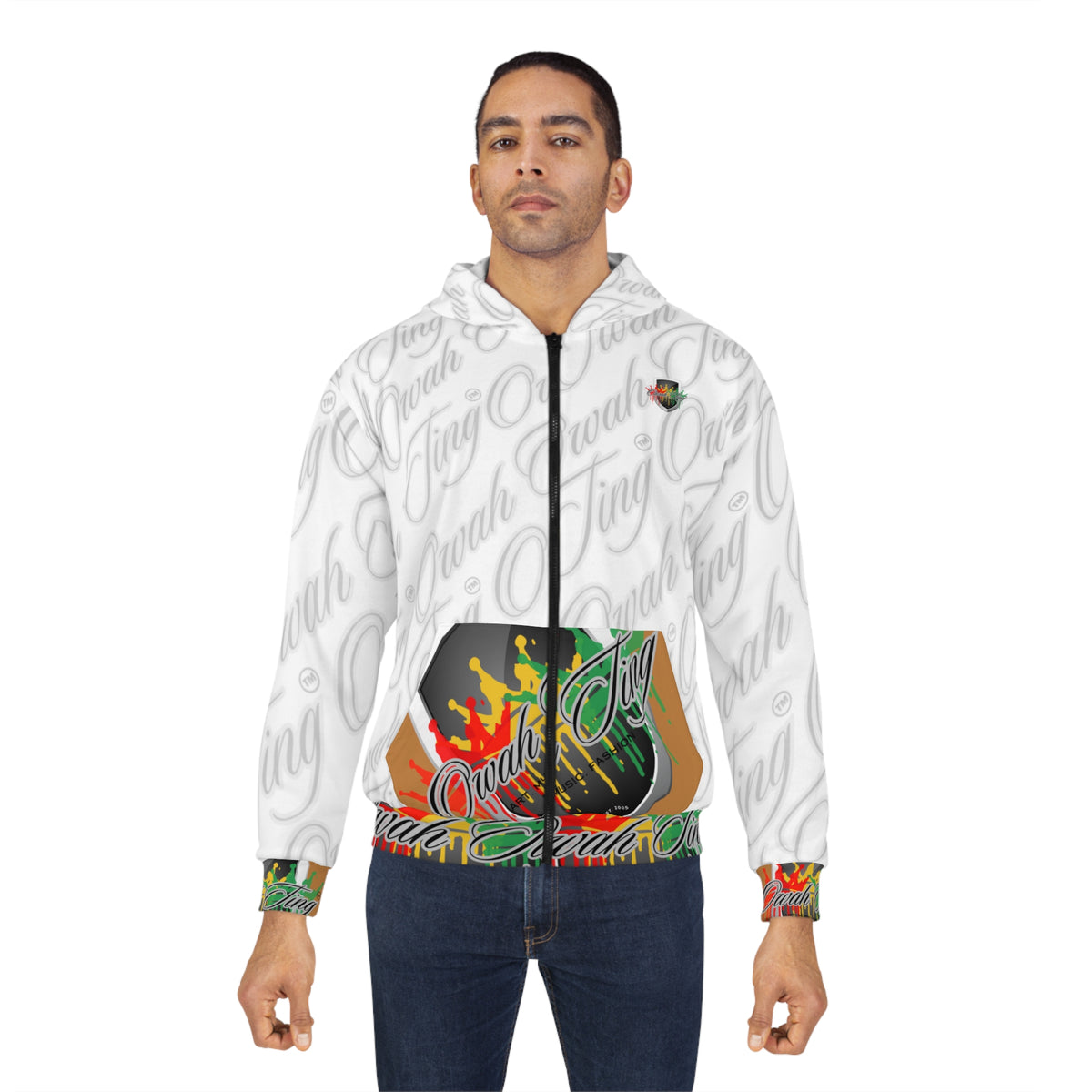 Owah Ting Unisex Zip Hoodie (AOP)