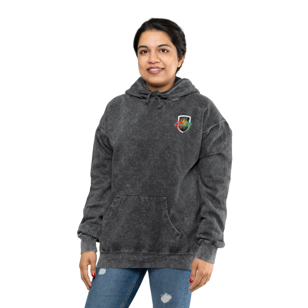 Owah Ting Unisex Mineral Wash Hoodie