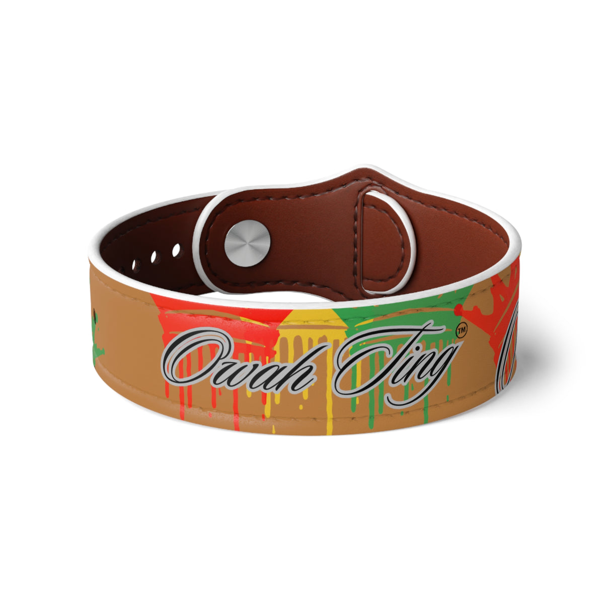 Copy of Copy of Faux Leather Wristband