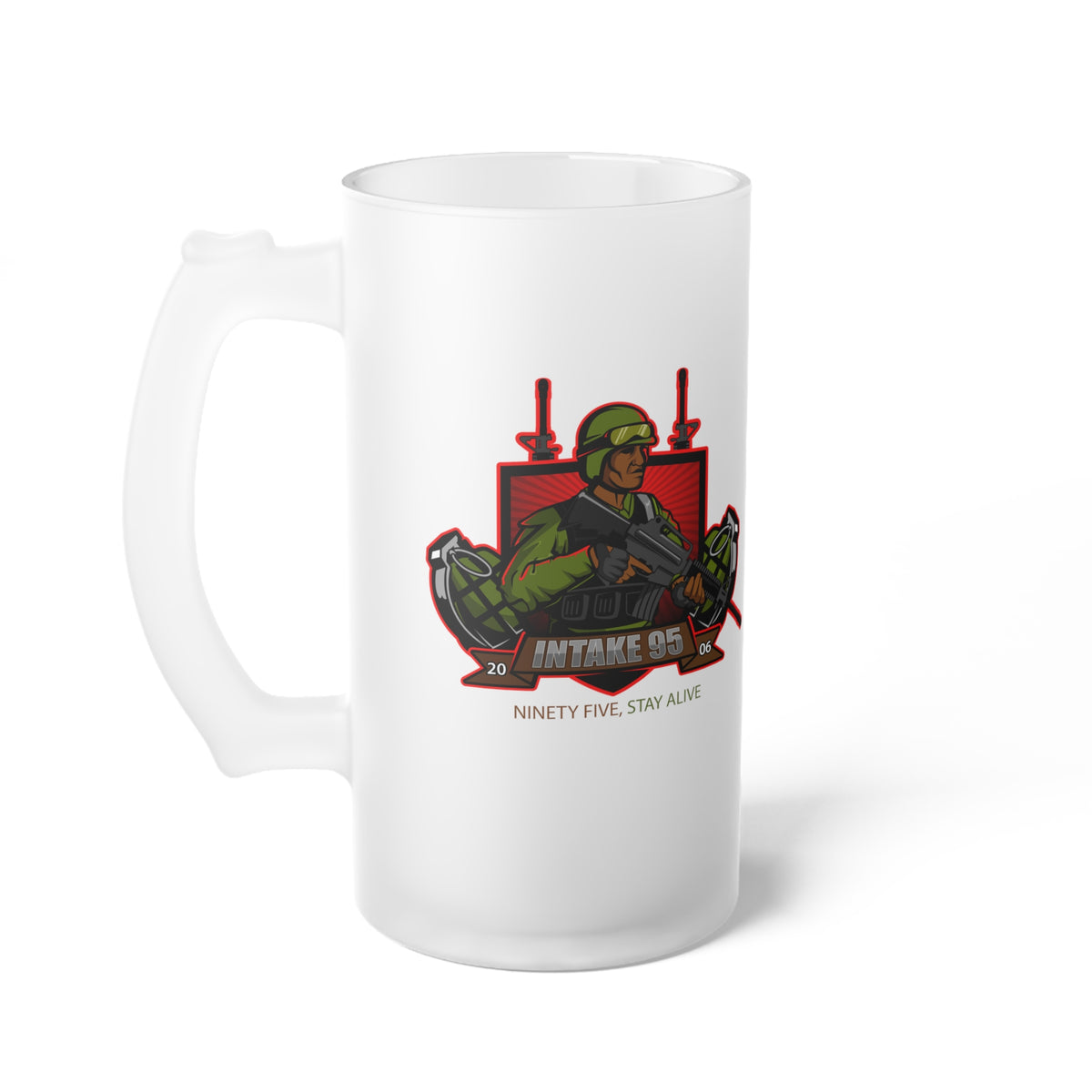 Frosted Glass Beer Mug