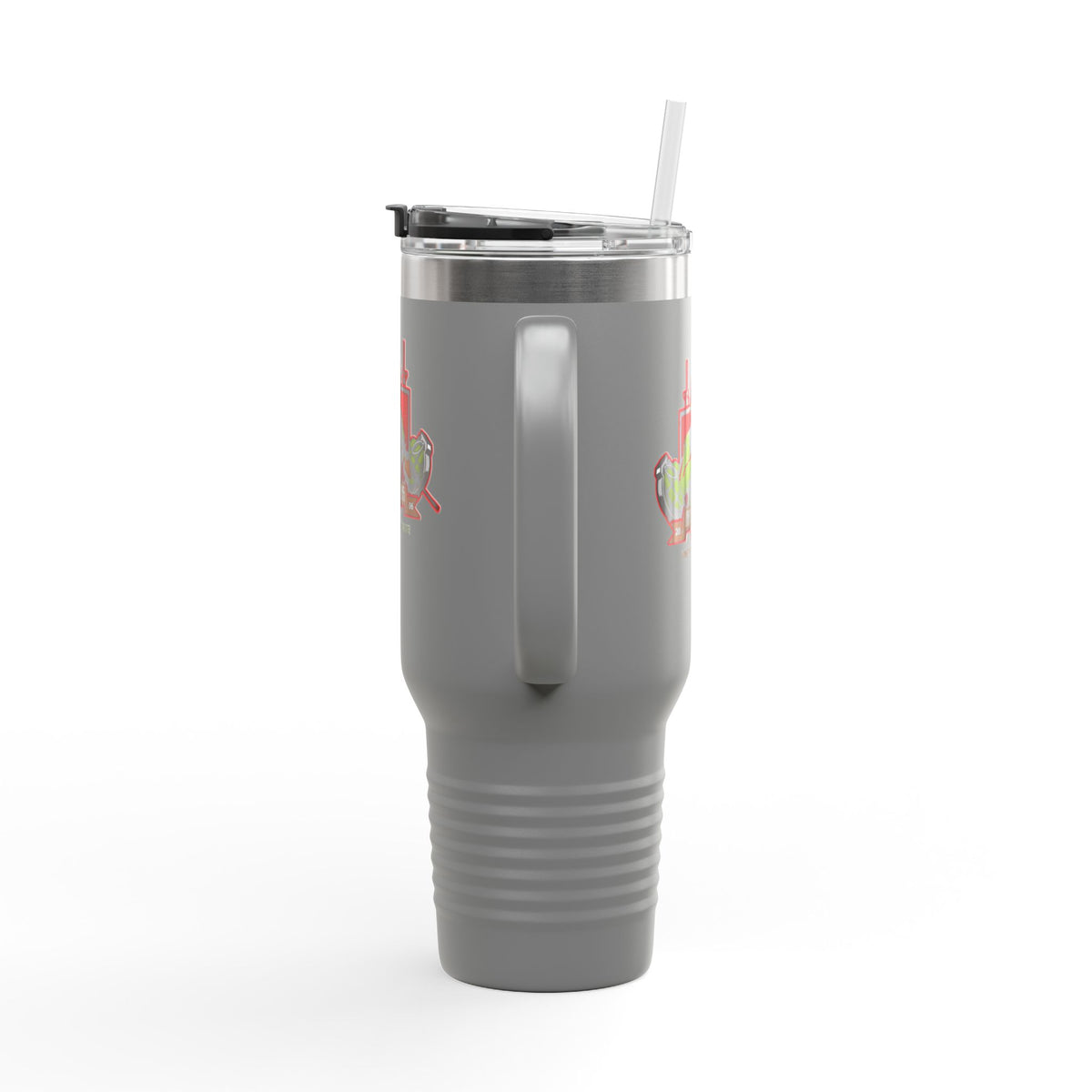 40oz Insulated Travel Mug — Patriotic Soldier Graphic, 'Forever Home' Military Tribute