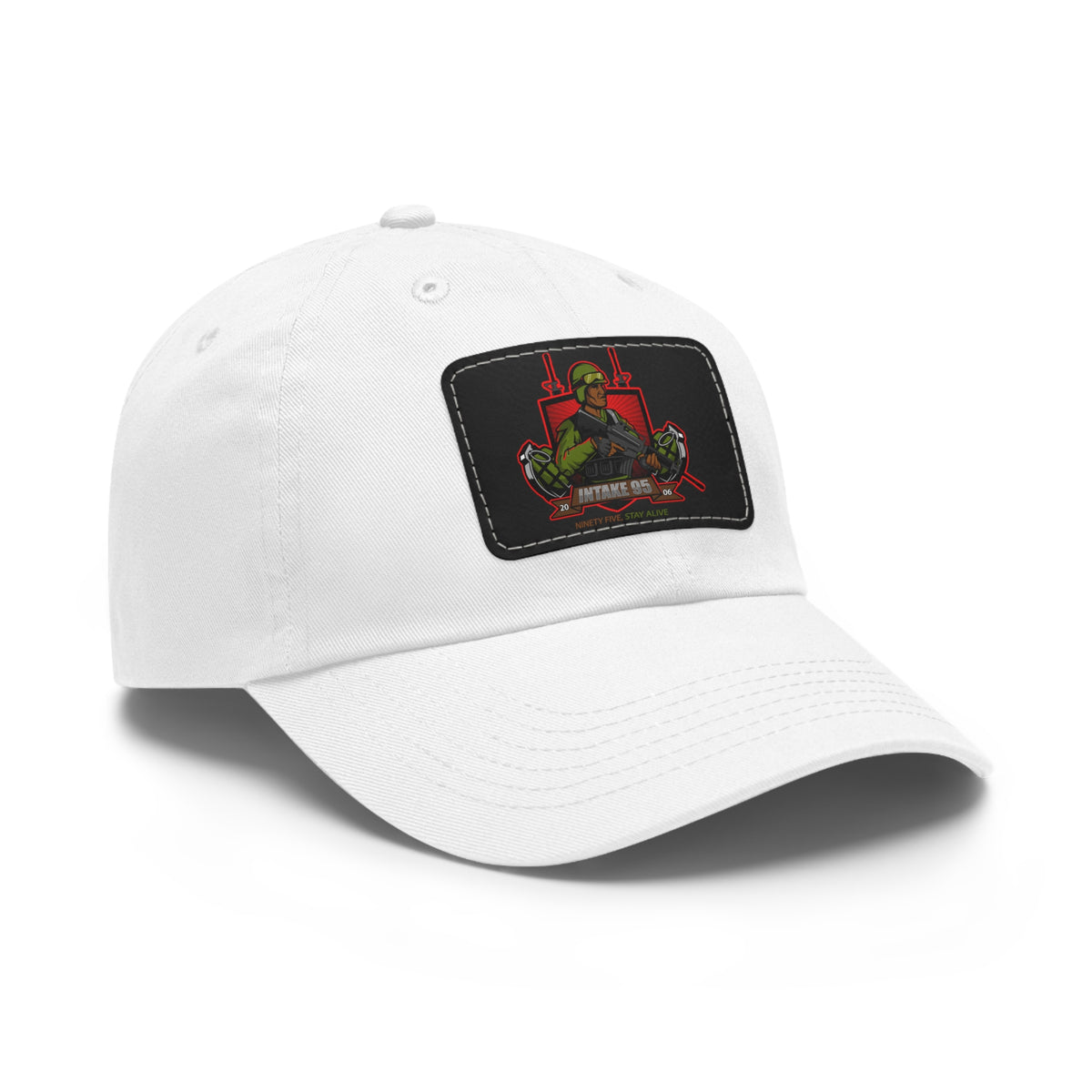 Intake 95 Dad Hat with Leather Patch (Rectangle)