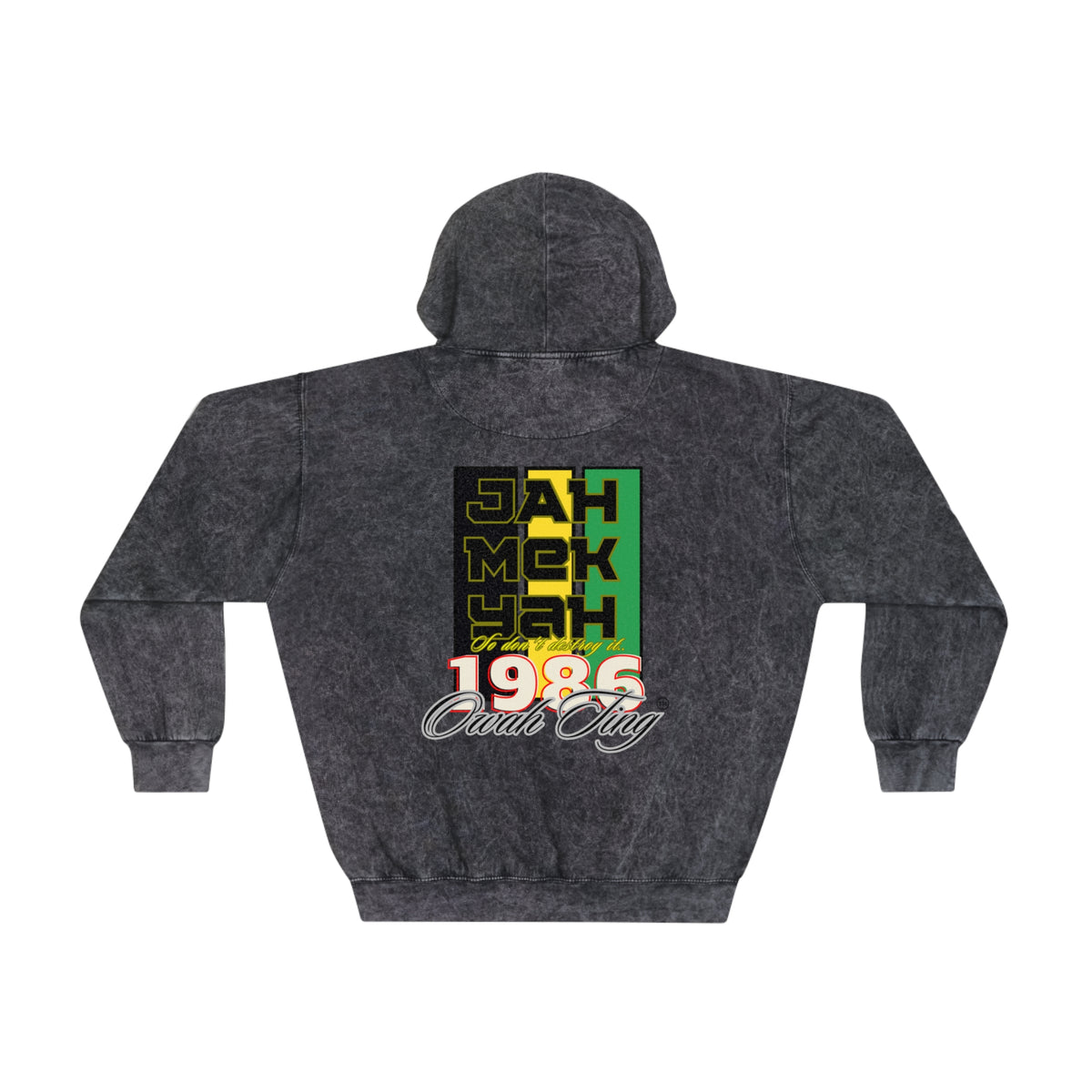 Owah Ting Unisex Mineral Wash Hoodie