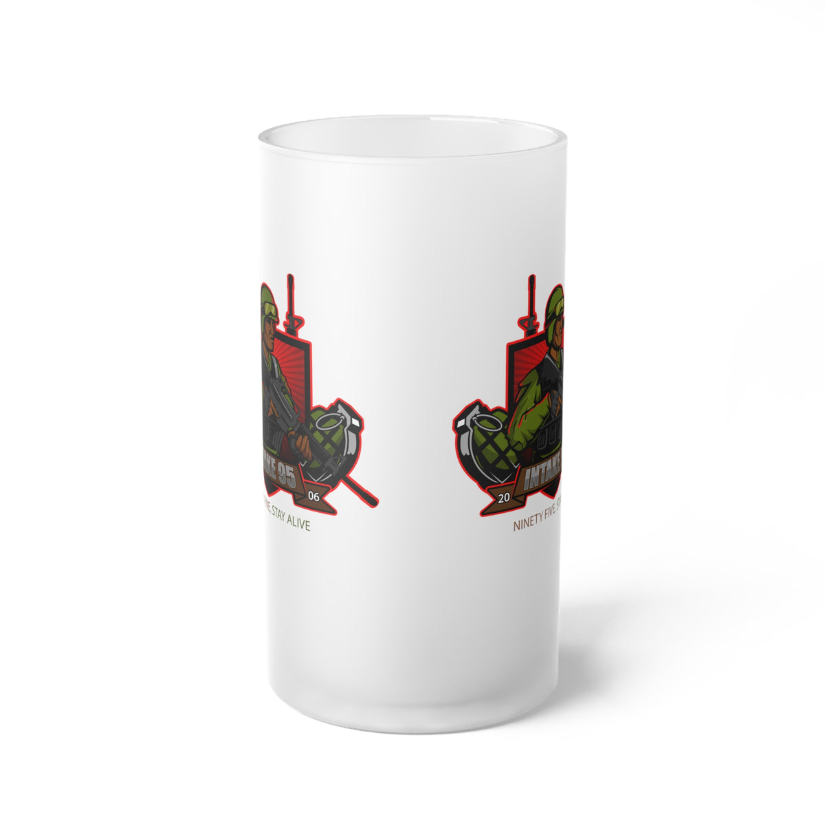 Frosted Glass Beer Mug