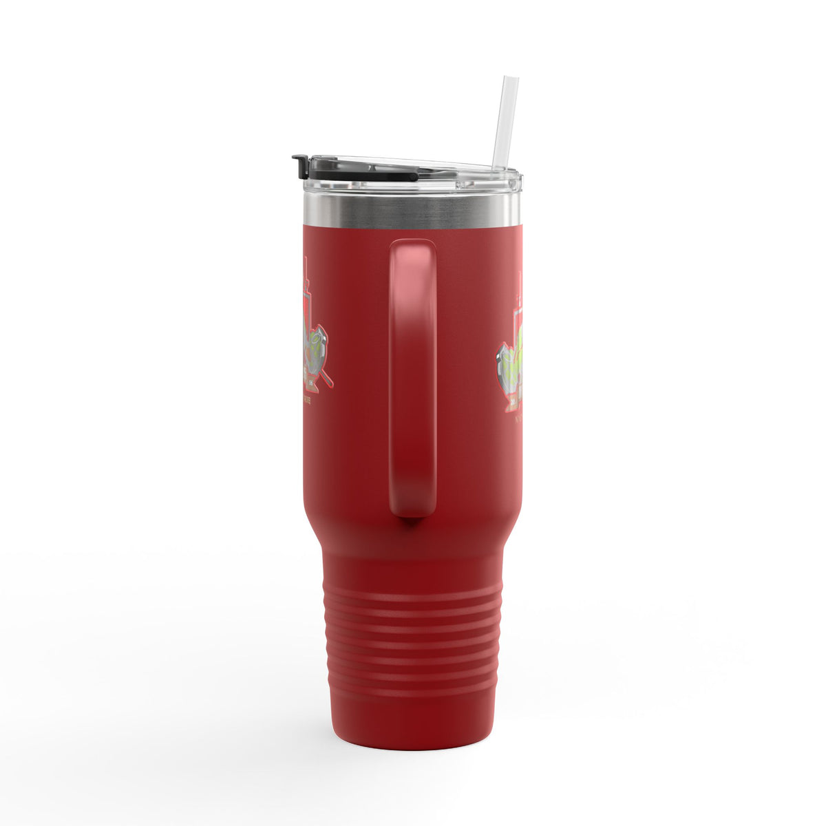 40oz Insulated Travel Mug — Patriotic Soldier Graphic, 'Forever Home' Military Tribute
