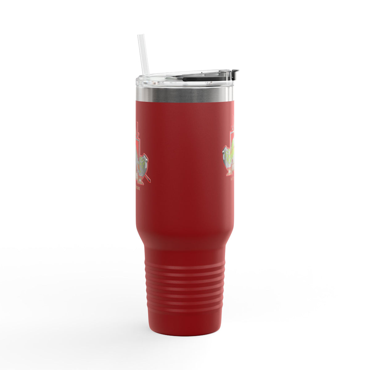 40oz Insulated Travel Mug — Patriotic Soldier Graphic, 'Forever Home' Military Tribute