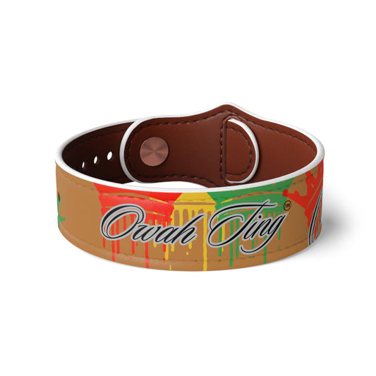 Copy of Copy of Faux Leather Wristband