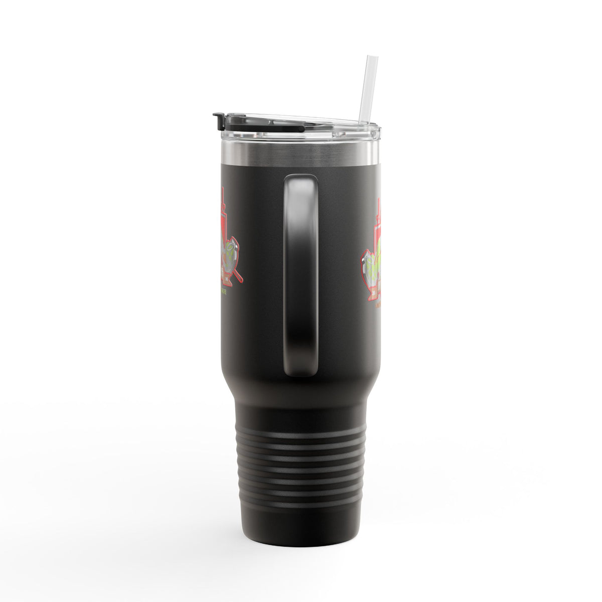 40oz Insulated Travel Mug — Patriotic Soldier Graphic, 'Forever Home' Military Tribute