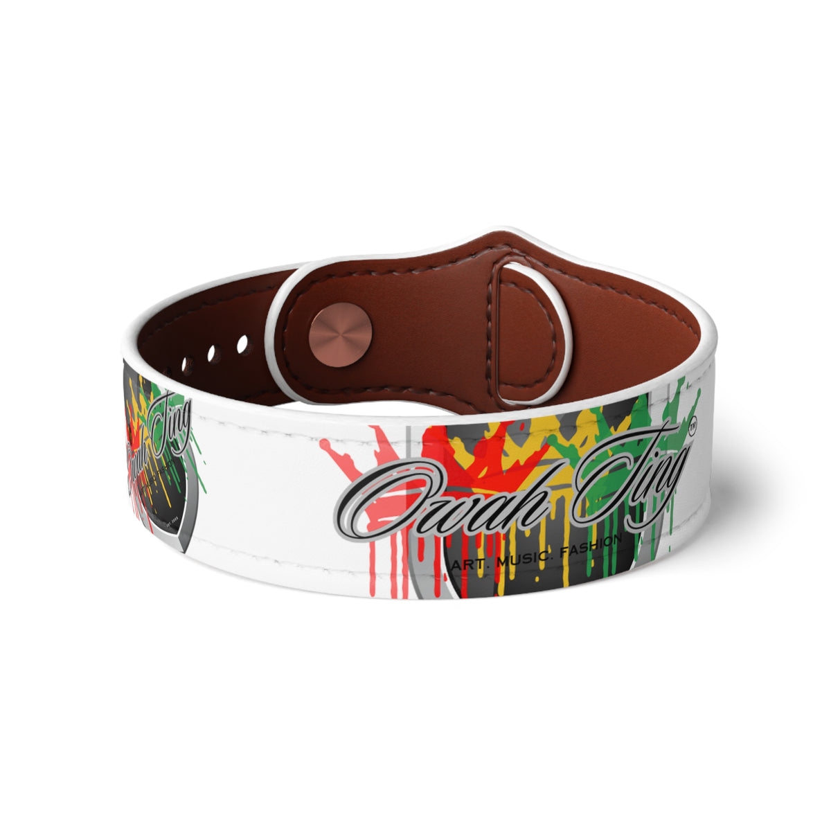 Faux Leather Wristband