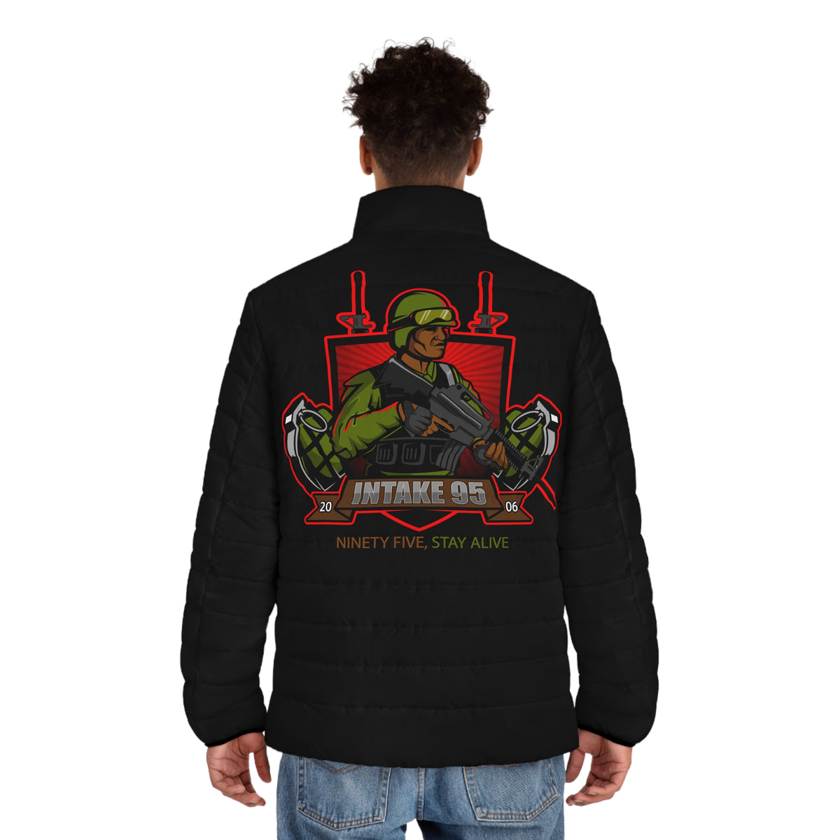 Intake 95 Men's Puffer Jacket (AOP)