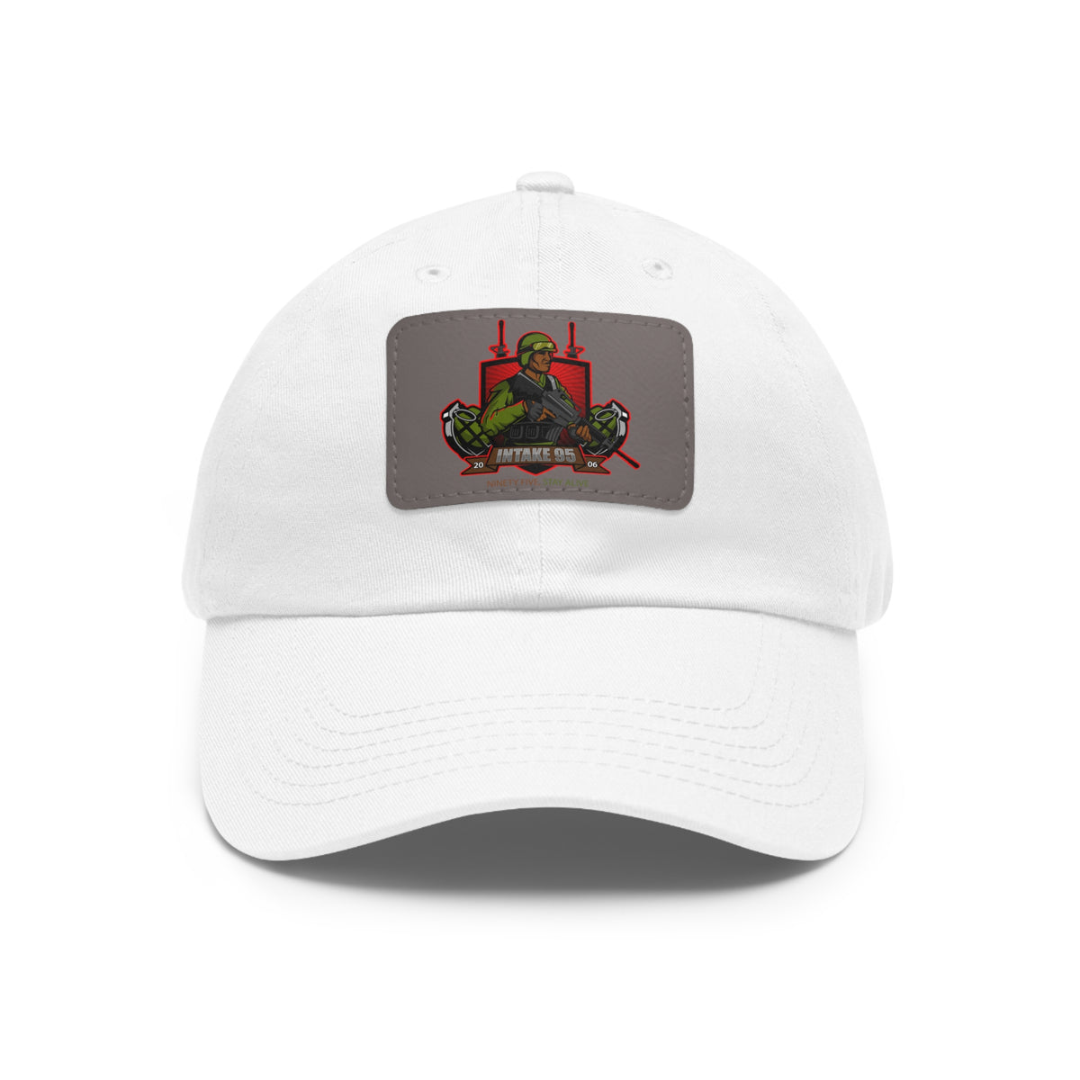 Intake 95 Dad Hat with Leather Patch (Rectangle)
