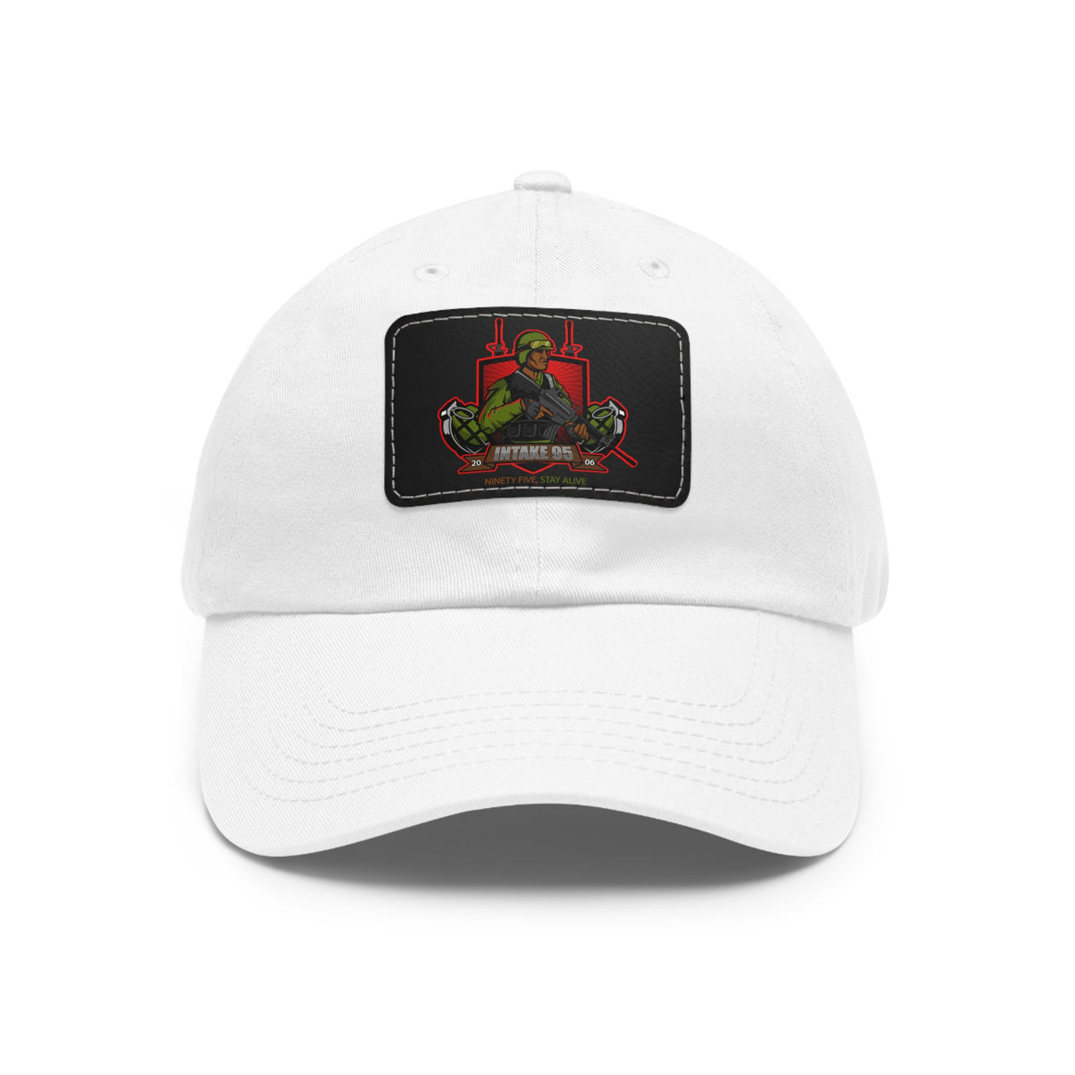 Intake 95 Dad Hat with Leather Patch (Rectangle)