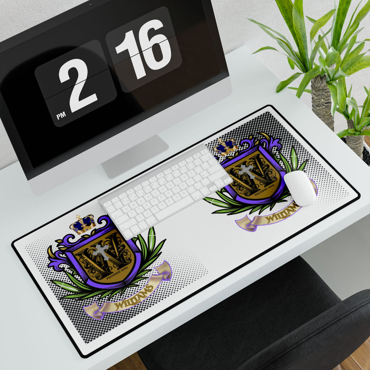 Williams' Family Desk Mat — Decorative Office Mousepad