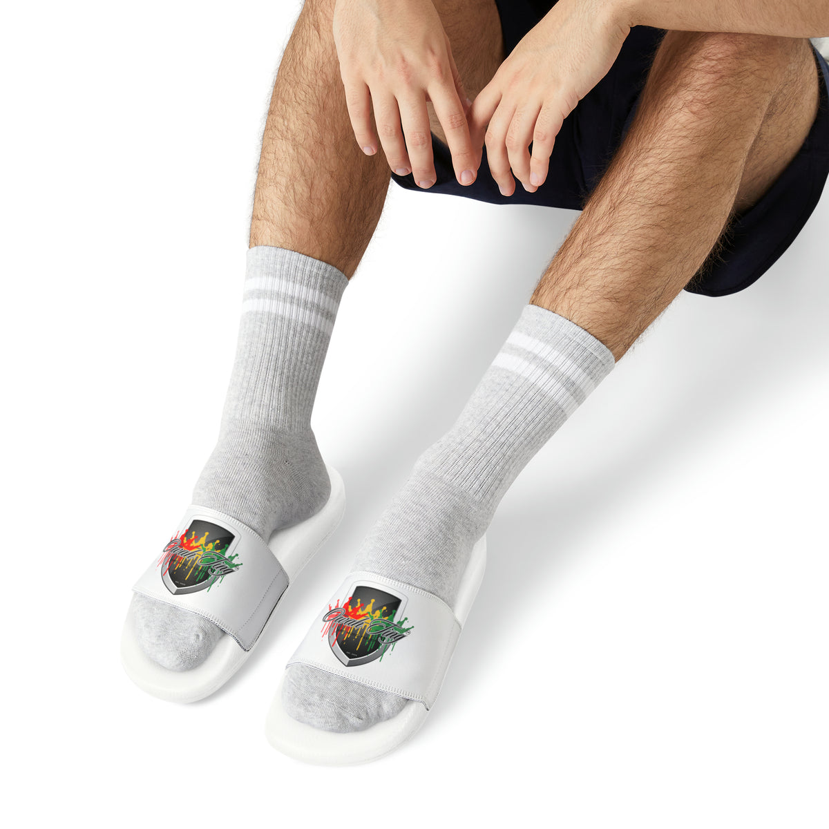 Men's PU Slide Sandals