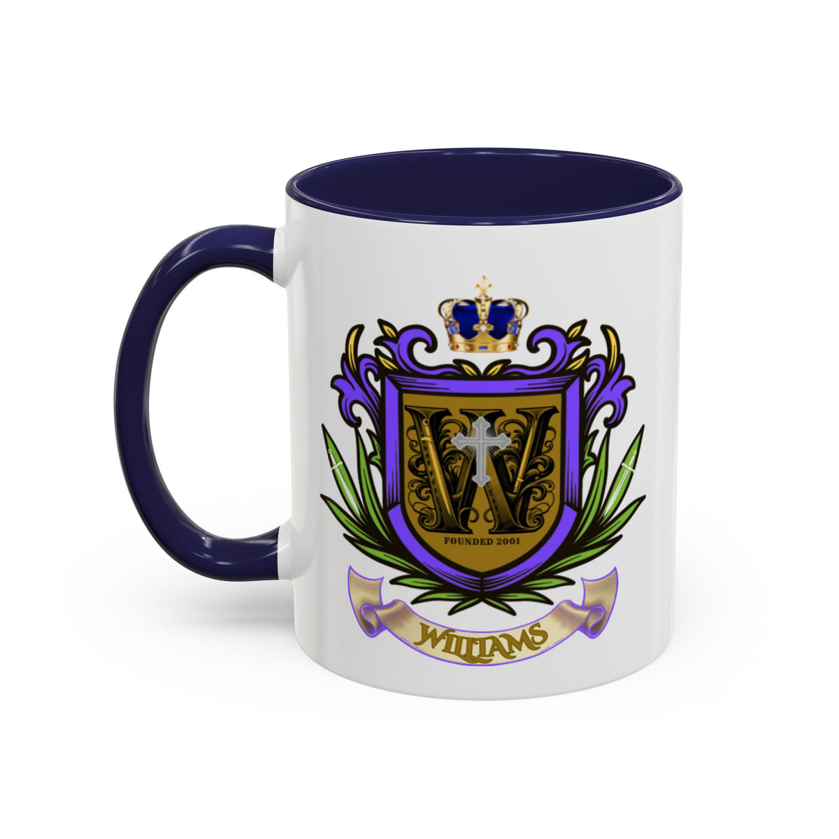 Williams’ Family Crest Coffee Mug — Custom Williams Coat of Arms Accent Mug (11/15oz)