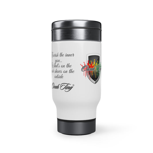 Owah Ting Stainless Steel Travel Mug with Handle, 14oz