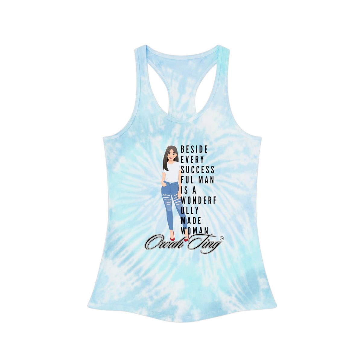 Owah Ting Tie Dye Racerback Tank Top