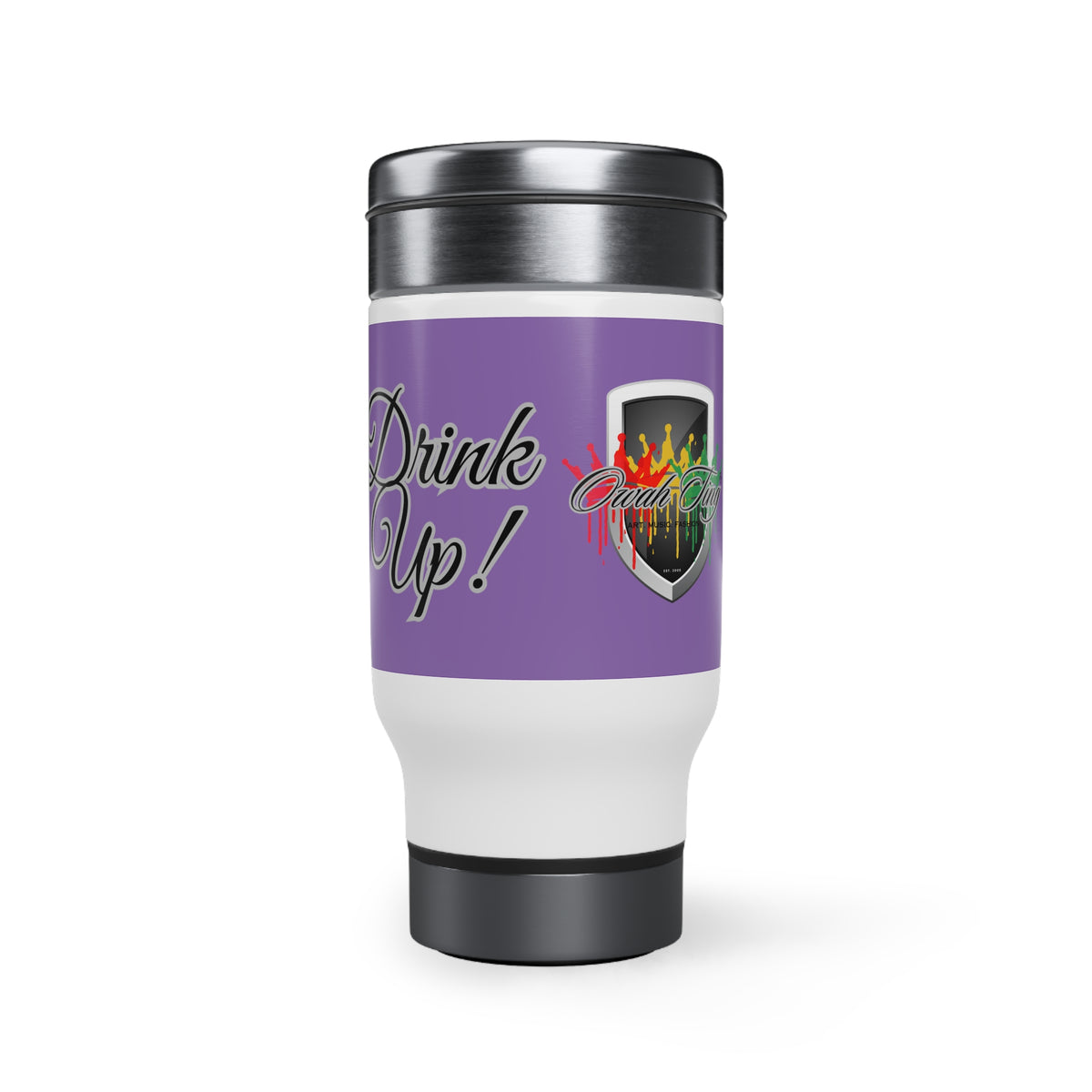 Owah Ting Stainless Steel Travel Mug with Handle, 14oz