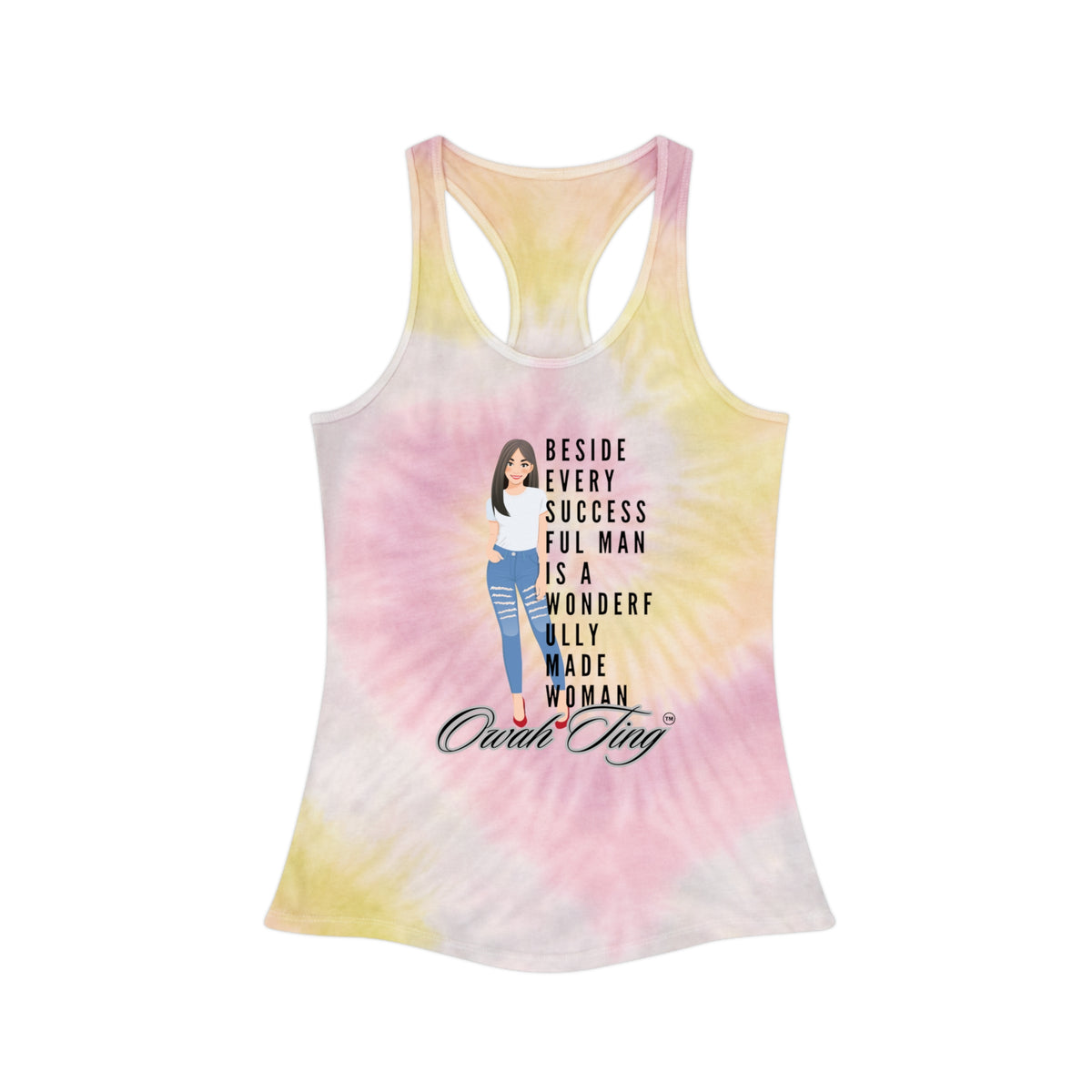 Owah Ting Tie Dye Racerback Tank Top