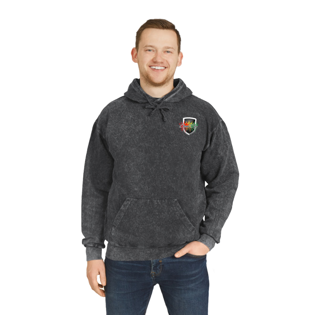 Owah Ting Unisex Mineral Wash Hoodie