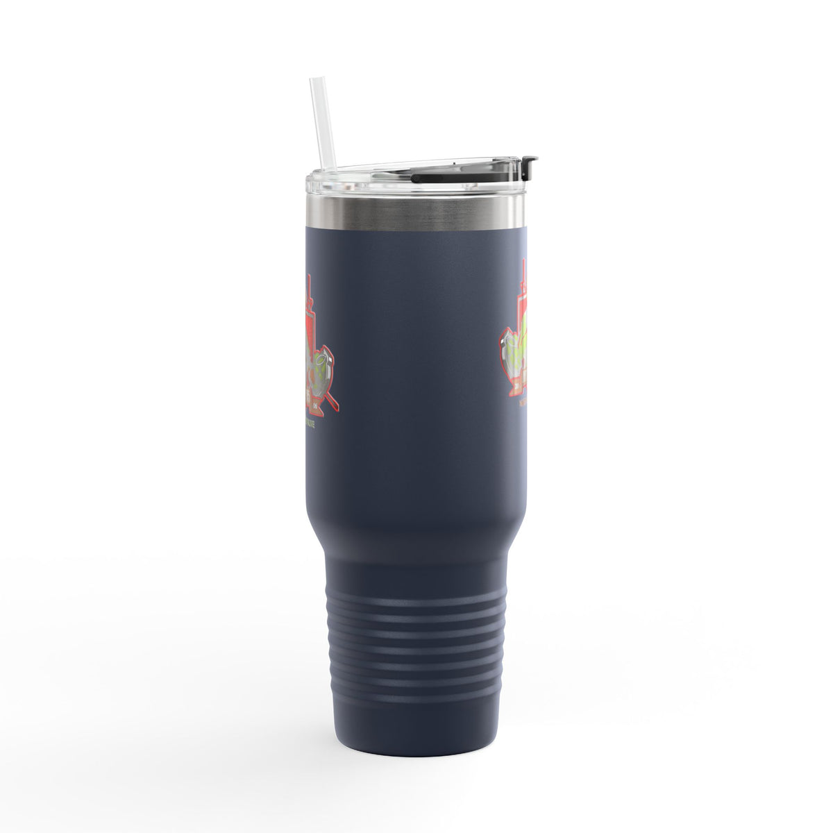 40oz Insulated Travel Mug — Patriotic Soldier Graphic, 'Forever Home' Military Tribute