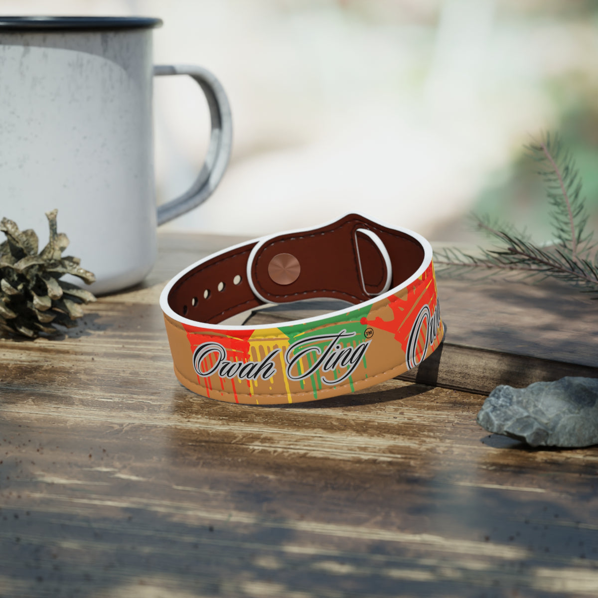 Copy of Copy of Faux Leather Wristband