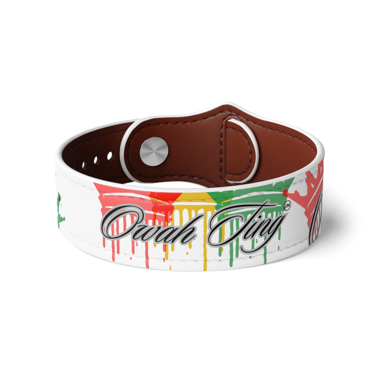 Faux Leather Wristband