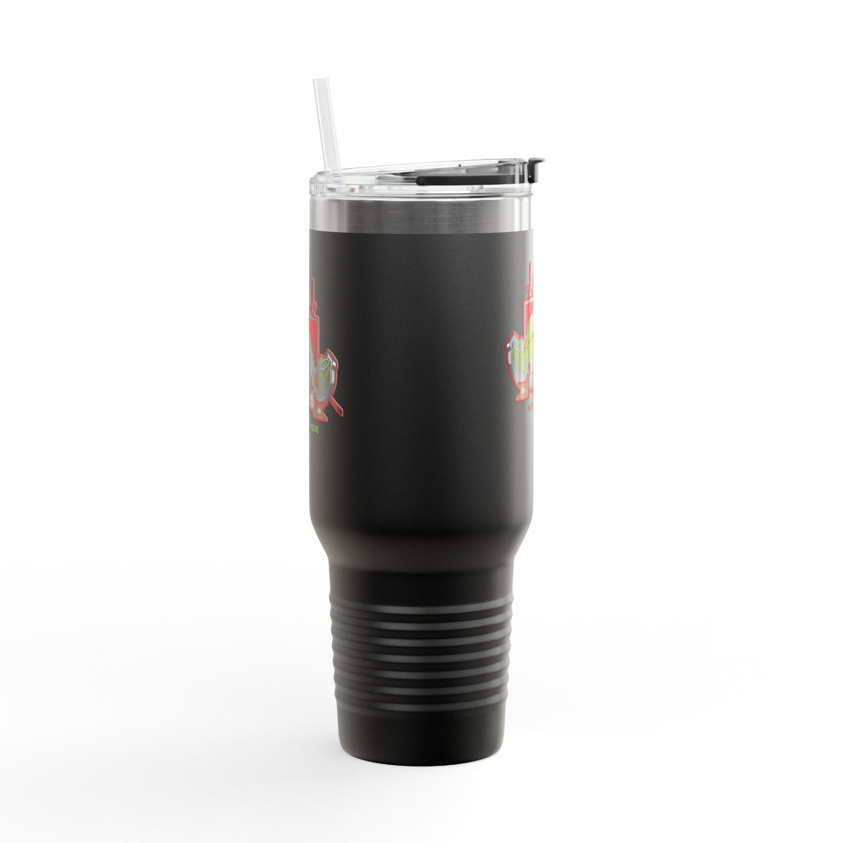 40oz Insulated Travel Mug — Patriotic Soldier Graphic, 'Forever Home' Military Tribute
