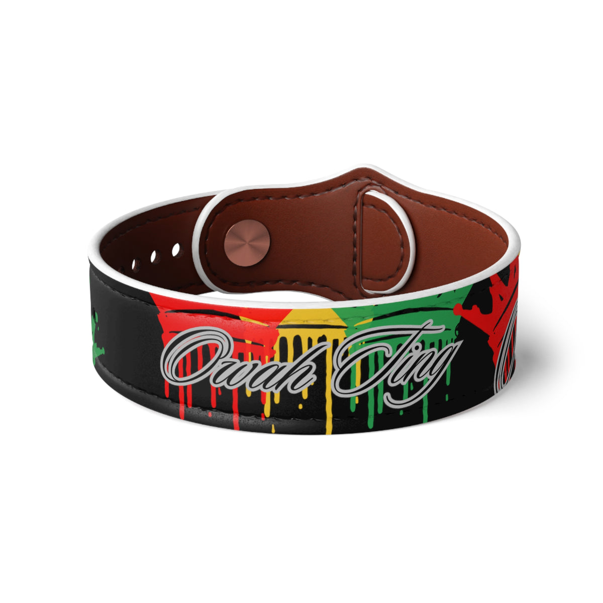 Copy of Faux Leather Wristband