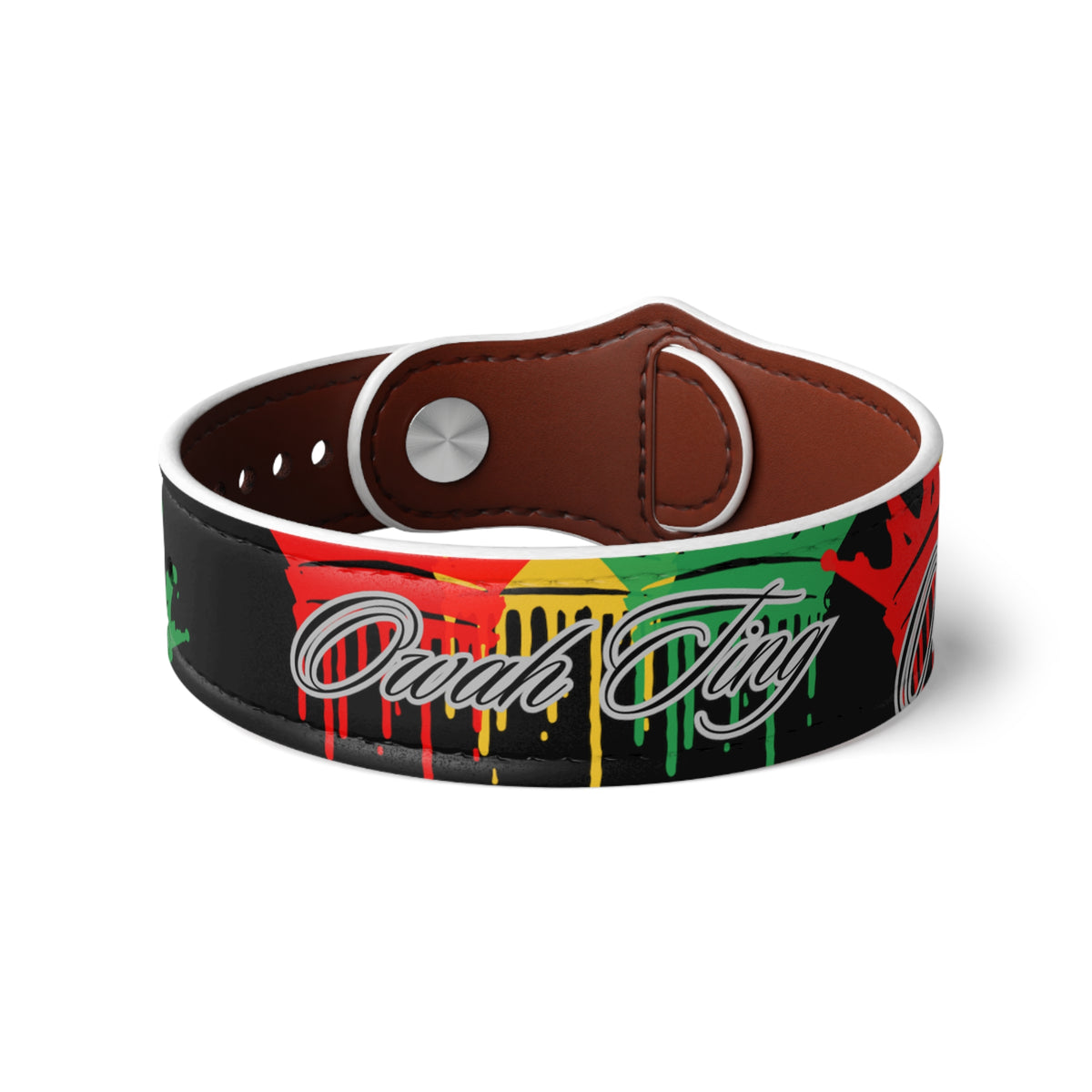 Copy of Faux Leather Wristband