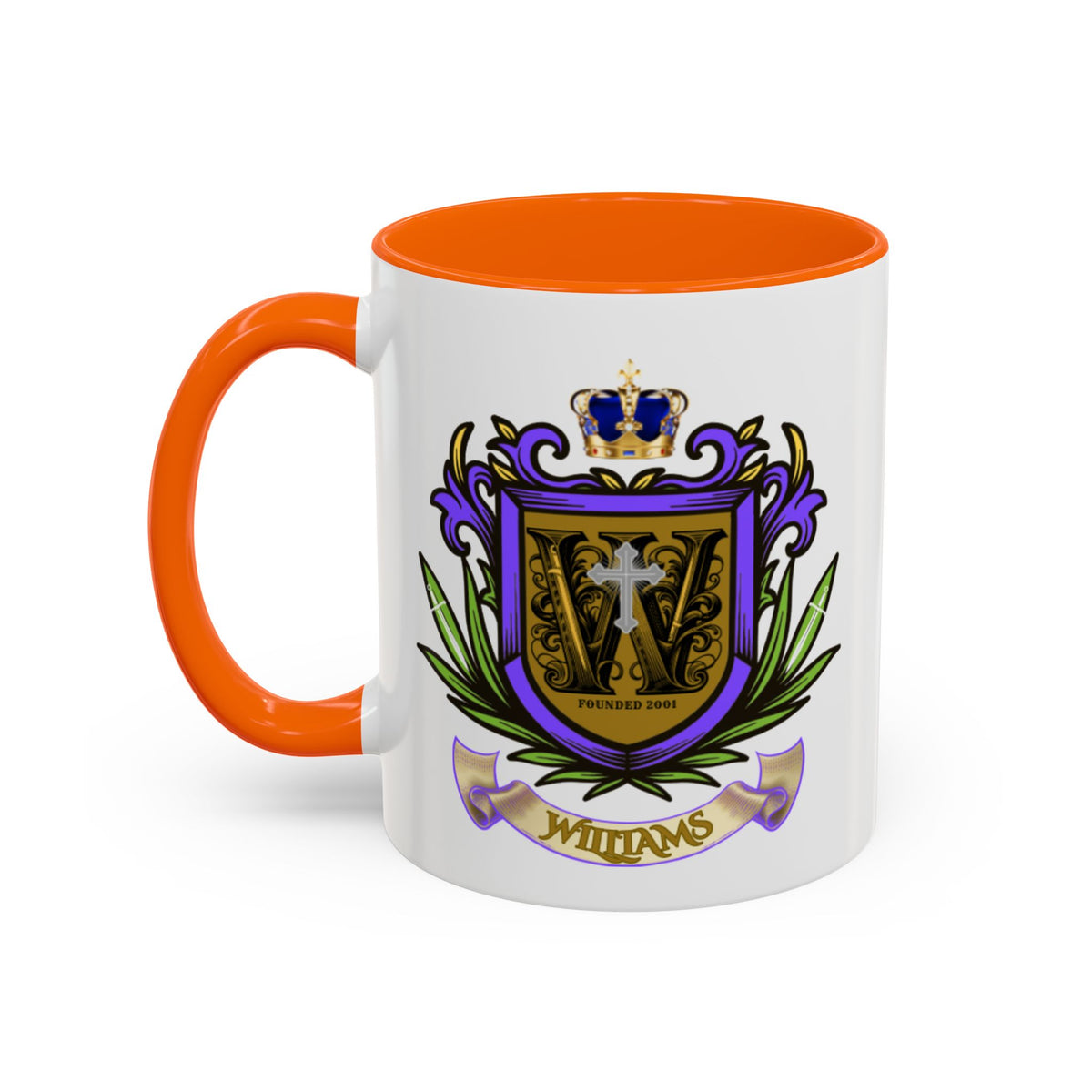Williams’ Family Crest Coffee Mug — Custom Williams Coat of Arms Accent Mug (11/15oz)