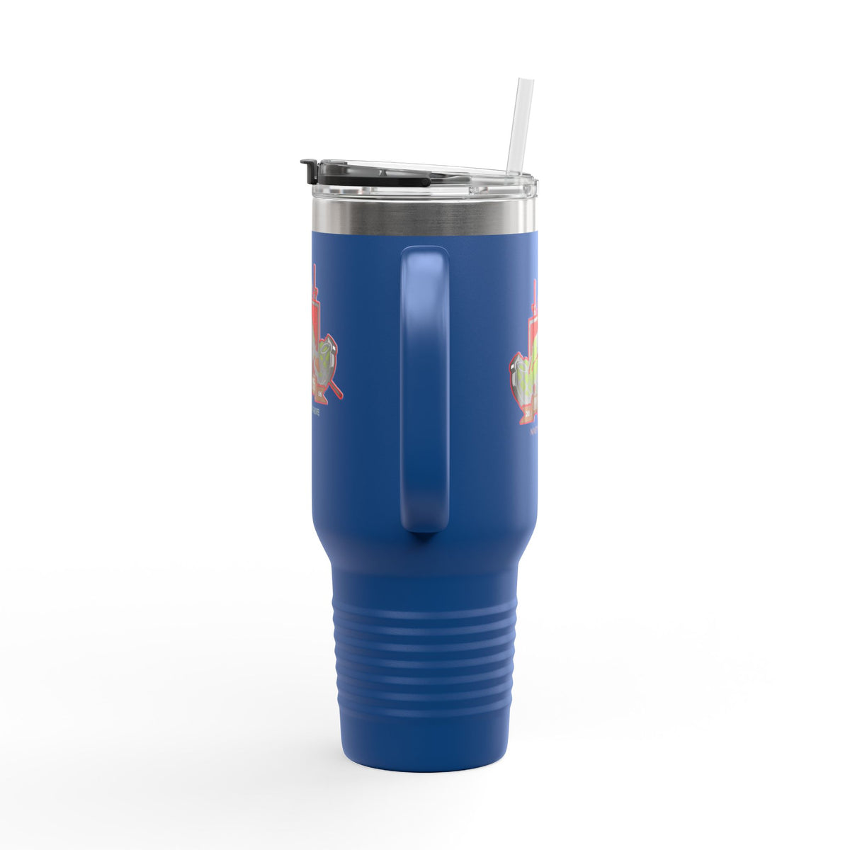 40oz Insulated Travel Mug — Patriotic Soldier Graphic, 'Forever Home' Military Tribute