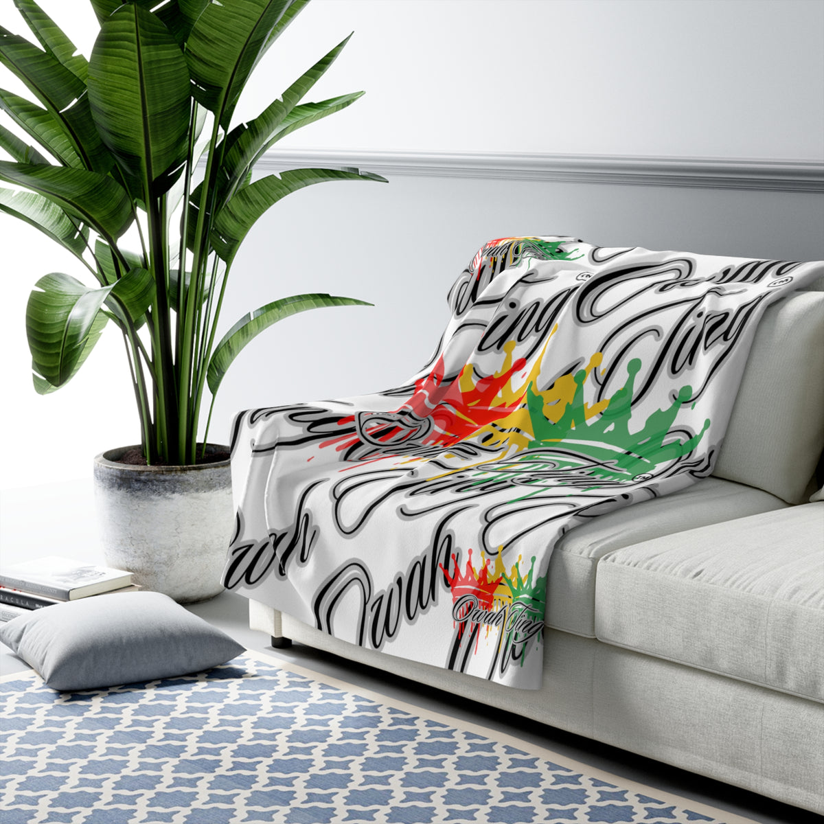 Owah Ting Fleece Blanket