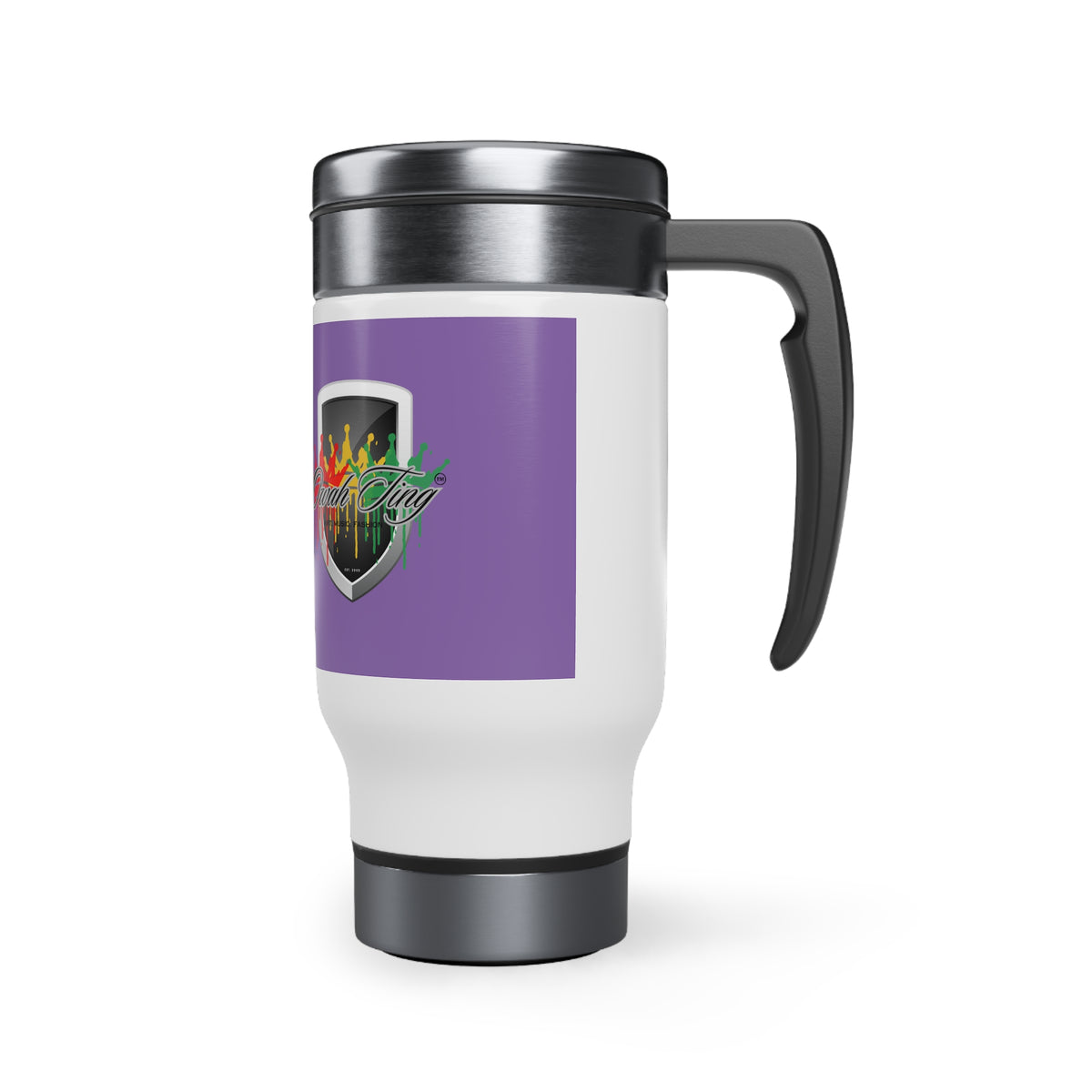 Owah Ting Stainless Steel Travel Mug with Handle, 14oz