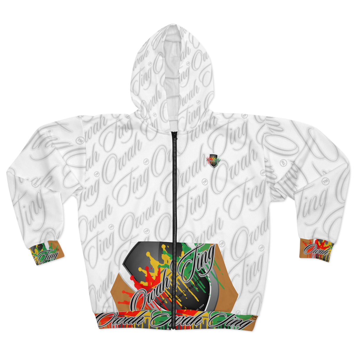 Owah Ting Unisex Zip Hoodie (AOP)