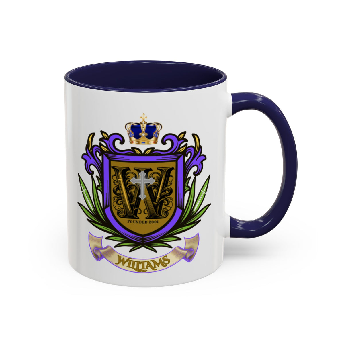 Williams’ Family Crest Coffee Mug — Custom Williams Coat of Arms Accent Mug (11/15oz)