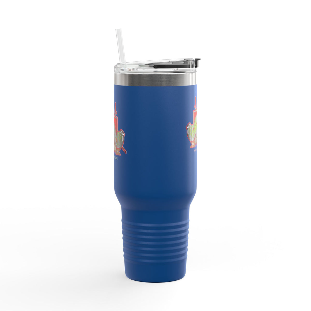 40oz Insulated Travel Mug — Patriotic Soldier Graphic, 'Forever Home' Military Tribute