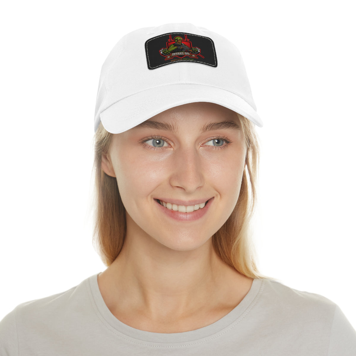 Intake 95 Dad Hat with Leather Patch (Rectangle)