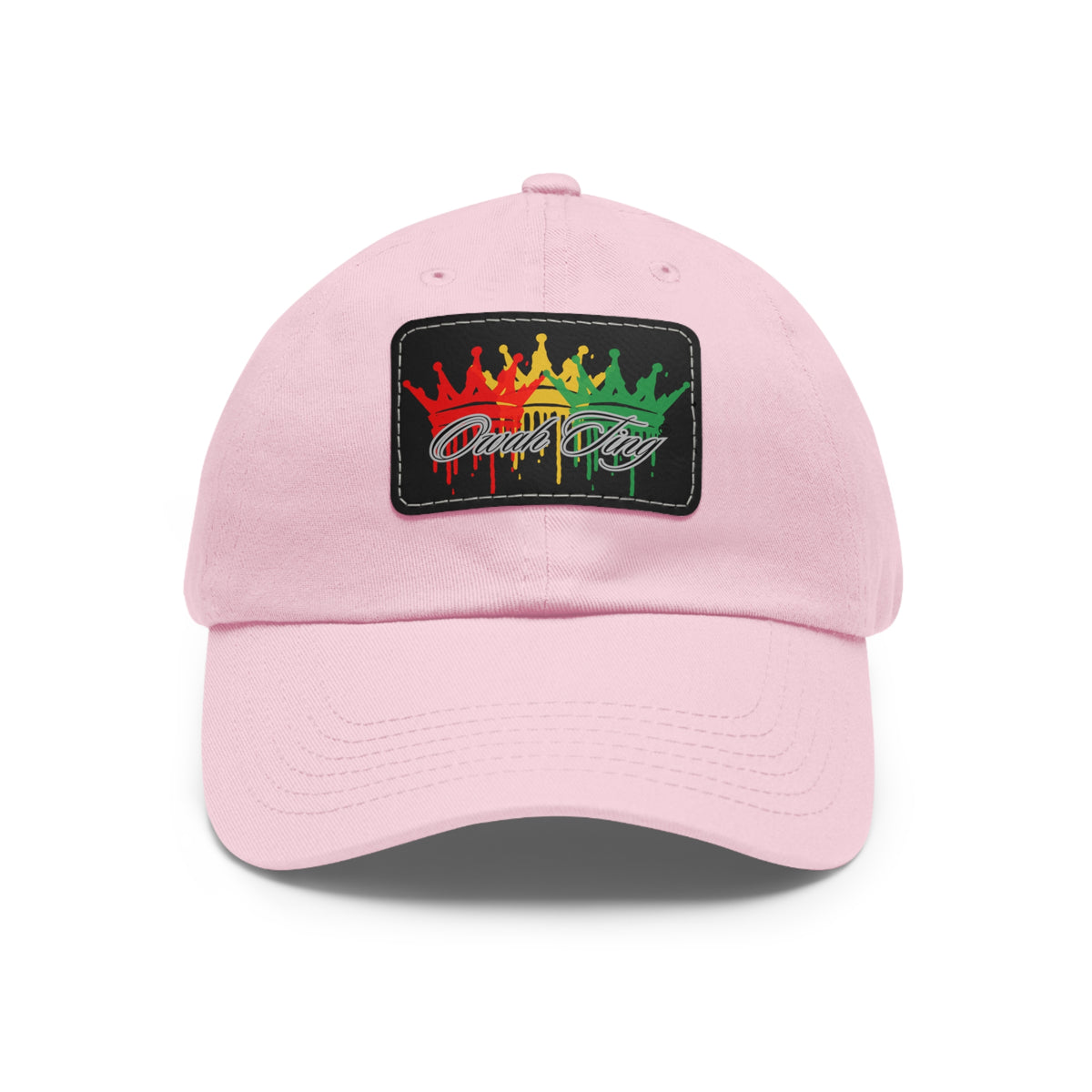 Dad Hat with Leather Patch (Rectangle)