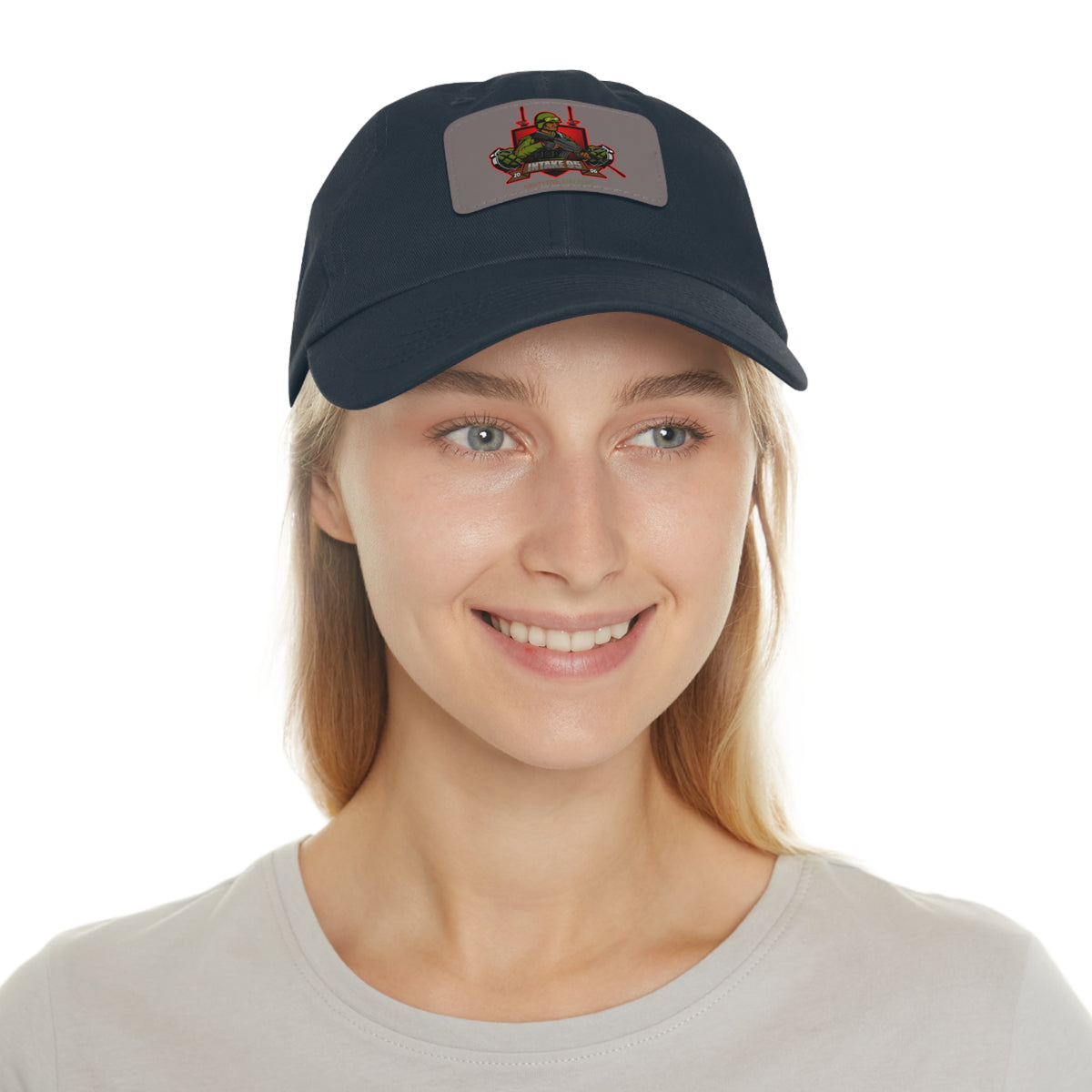 Intake 95 Dad Hat with Leather Patch (Rectangle)