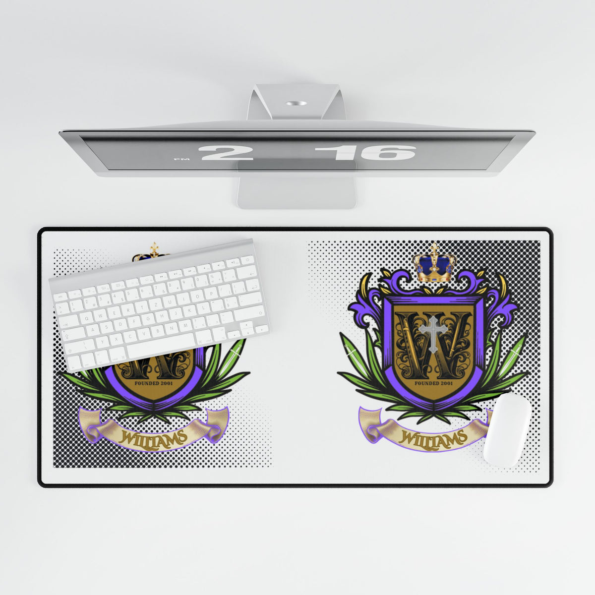 Williams' Family Desk Mat — Decorative Office Mousepad