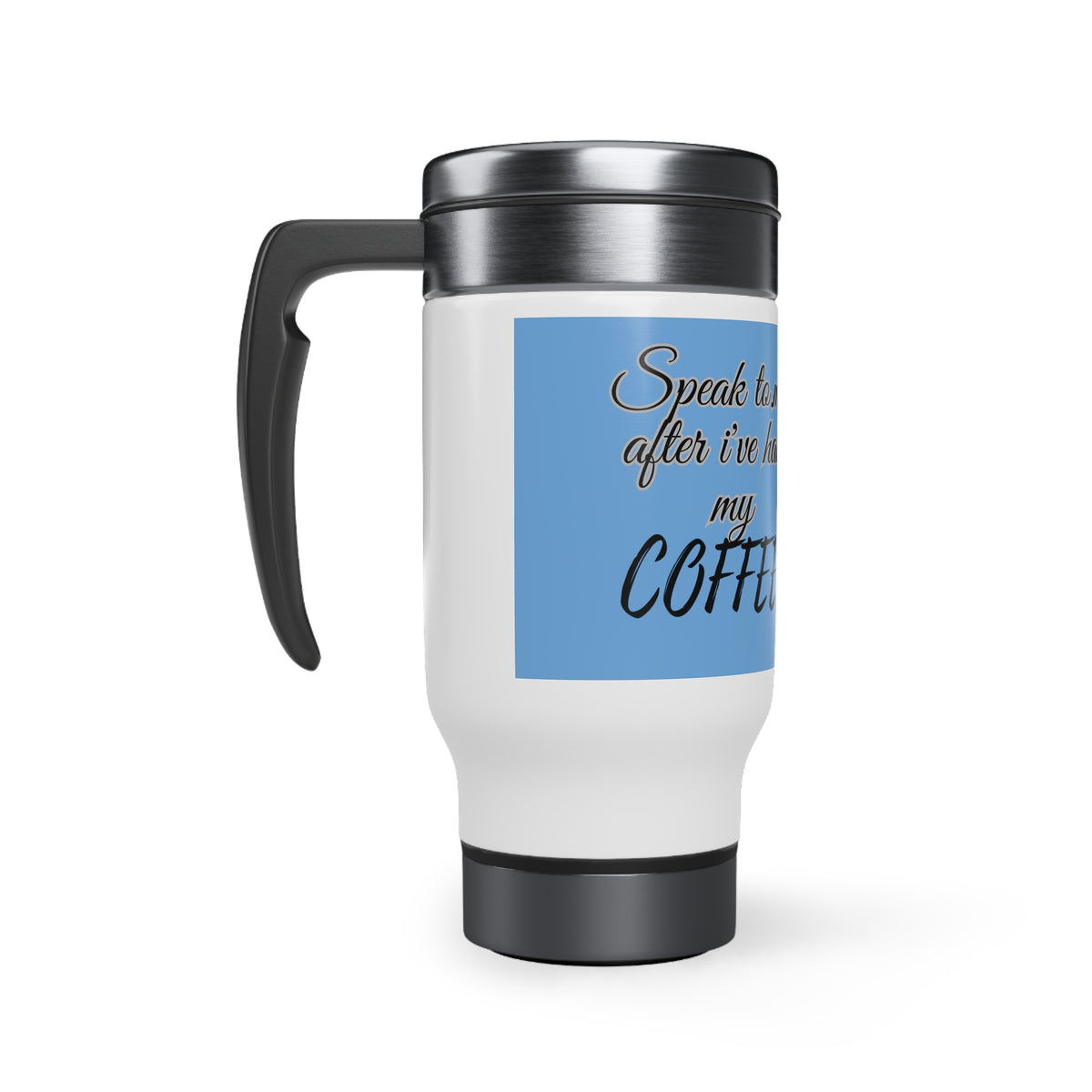 Owah Ting Stainless Steel Travel Mug with Handle, 14oz