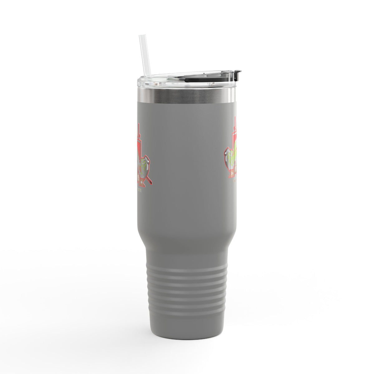40oz Insulated Travel Mug — Patriotic Soldier Graphic, 'Forever Home' Military Tribute
