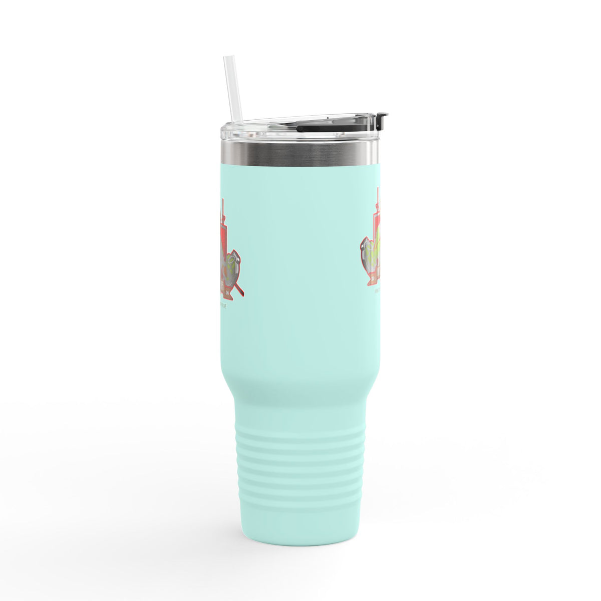 40oz Insulated Travel Mug — Patriotic Soldier Graphic, 'Forever Home' Military Tribute