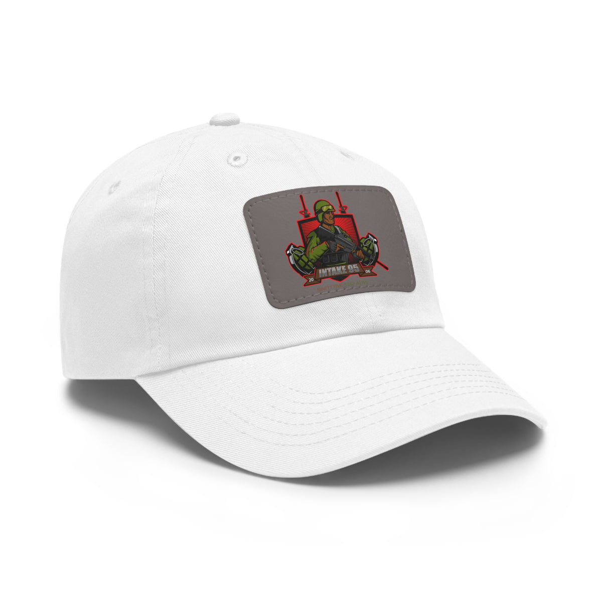 Intake 95 Dad Hat with Leather Patch (Rectangle)